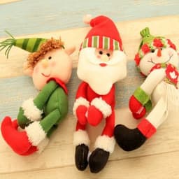 image-Christmas Decorations, Santa Claus, Red Wine, Red Wine, Champagne, Wine Bottle and Bar Dining Room Decoration