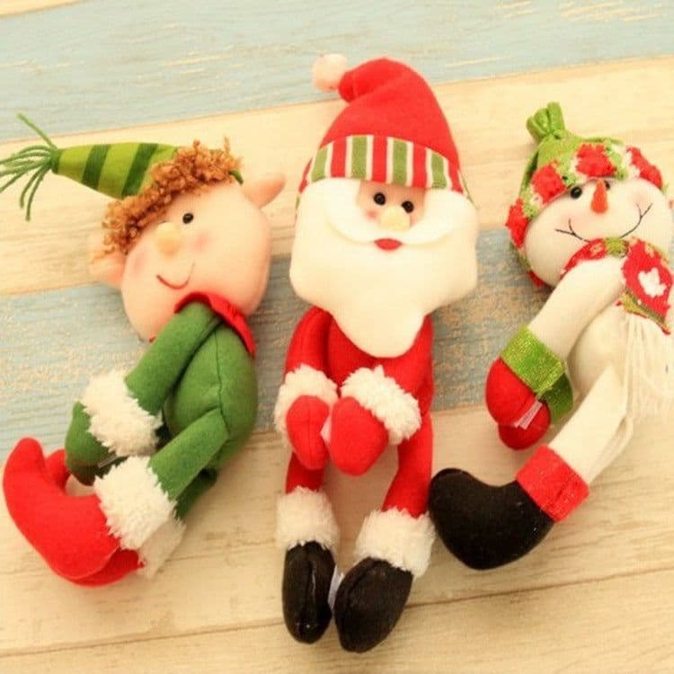 image-Christmas Decorations, Santa Claus, Red Wine, Red Wine, Champagne, Wine Bottle and Bar Dining Room Decoration