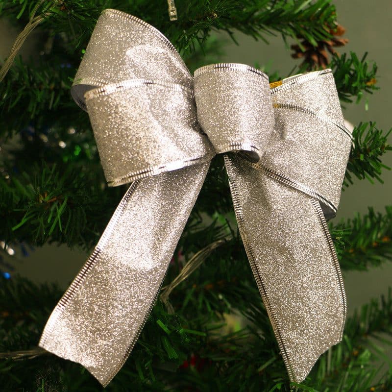 image-Manufacturers selling Christmas decoration ribbon decorated Christmas tree christmas bow strap crafts spot