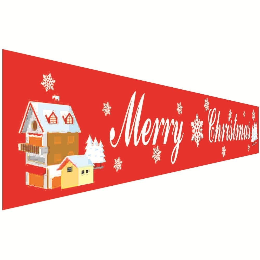 image-Christmas decorations Christmas couplets curtains Christmas banners pull flags Christmas curtains hanging flags window pendants