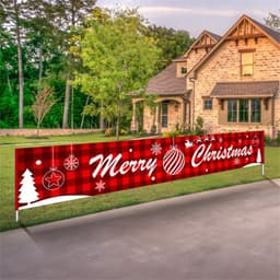 image-Christmas decorations Christmas couplets curtains Christmas banners pull flags Christmas curtains hanging flags window pendants