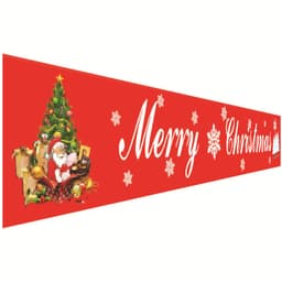 image-Christmas decorations Christmas couplets curtains Christmas banners pull flags Christmas curtains hanging flags window pendants