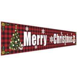 image-Christmas decorations Christmas couplets curtains Christmas banners pull flags Christmas curtains hanging flags window pendants