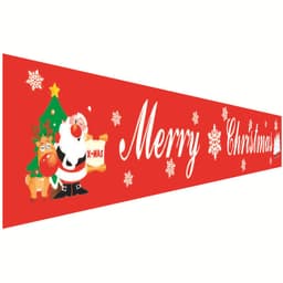image-Christmas decorations Christmas couplets curtains Christmas banners pull flags Christmas curtains hanging flags window pendants
