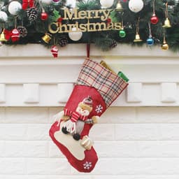 image-Christmas decorations, decorations, New Year gifts, Santa Claus socks, socks, sock gift bags