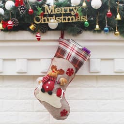 image-Christmas decorations, decorations, New Year gifts, Santa Claus socks, socks, sock gift bags