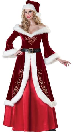 image-Christmas Queen Princess Dress Santa Claus dress