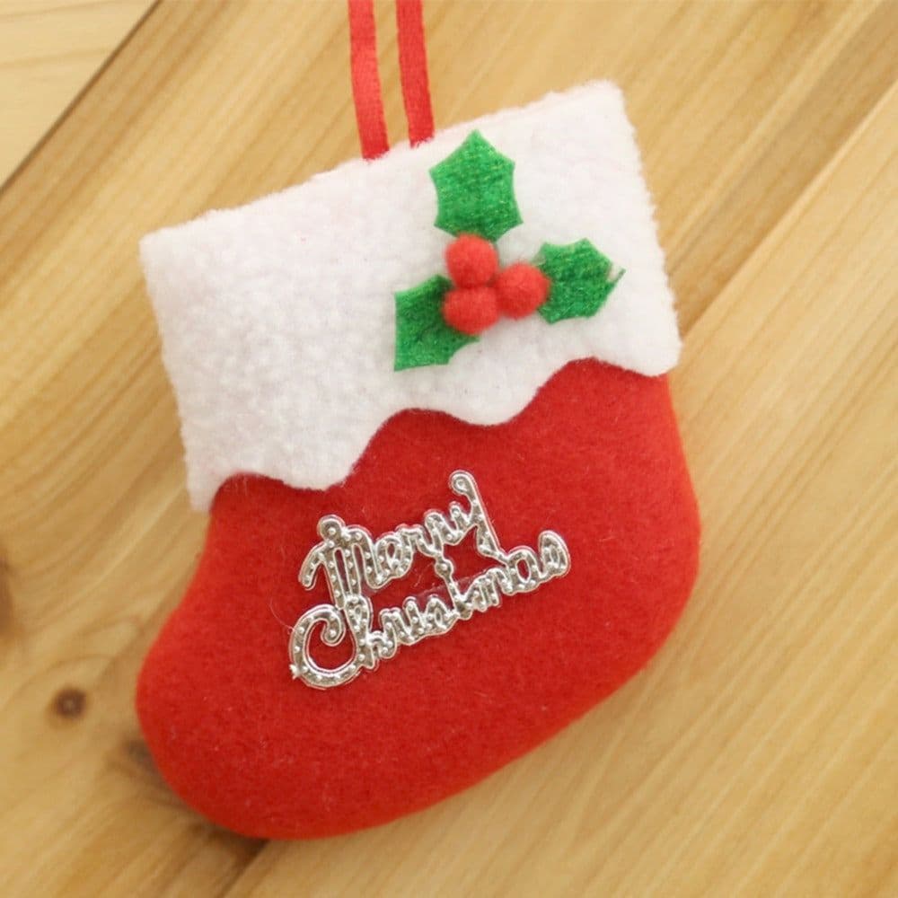 image-4pcsset Christmas Sock Hangings Ornament Pendant Christmas Tree Baubles Santa Cristmas Xmas Tree Decoration Christmas Stocking