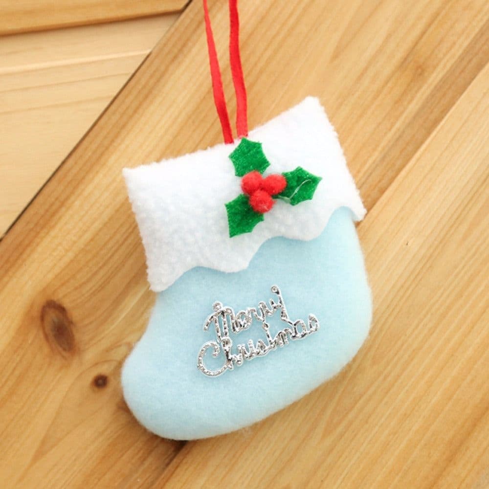 image-4pcsset Christmas Sock Hangings Ornament Pendant Christmas Tree Baubles Santa Cristmas Xmas Tree Decoration Christmas Stocking