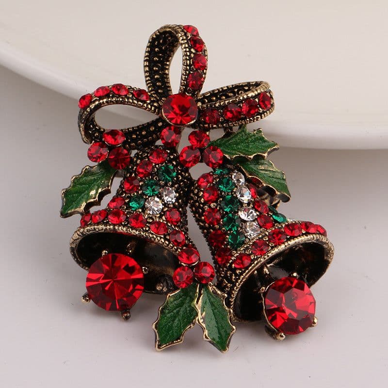 image-Christmas suit pin brooch