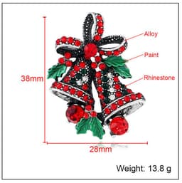 image-Christmas suit pin brooch