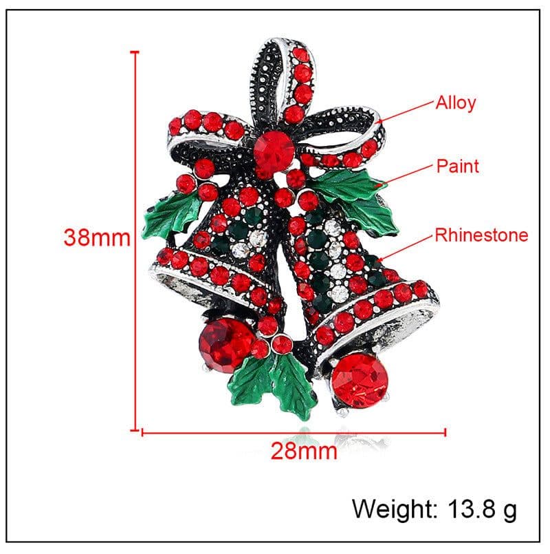 image-Christmas suit pin brooch