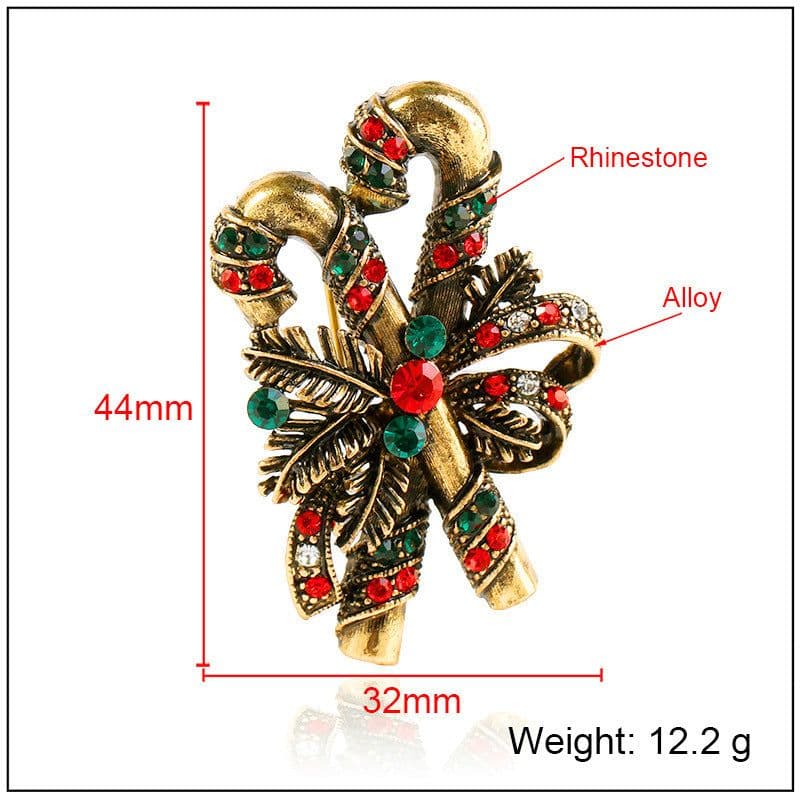 image-Christmas suit pin brooch