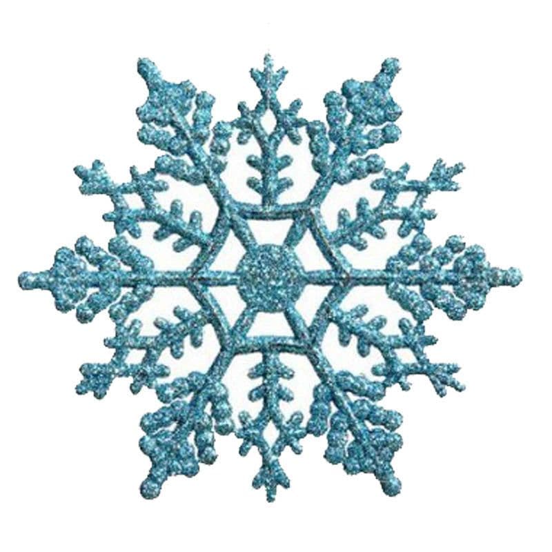 image-Christmas decorations, acrylic 10CM snowflakes, Christmas necessities, Christmas tree hanger powder wholesale