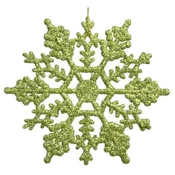 image-Christmas decorations, acrylic 10CM snowflakes, Christmas necessities, Christmas tree hanger powder wholesale
