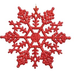 image-Christmas decorations, acrylic 10CM snowflakes, Christmas necessities, Christmas tree hanger powder wholesale