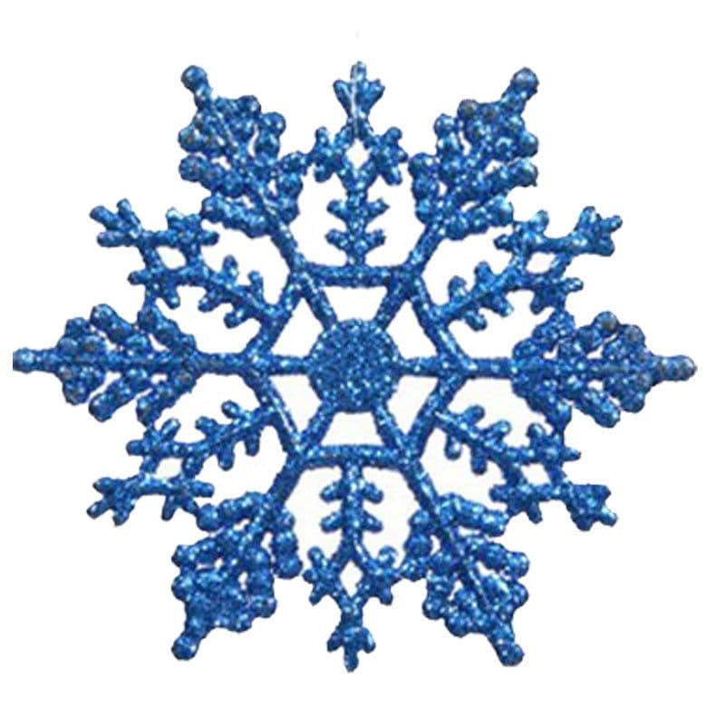 image-Christmas decorations, acrylic 10CM snowflakes, Christmas necessities, Christmas tree hanger powder wholesale