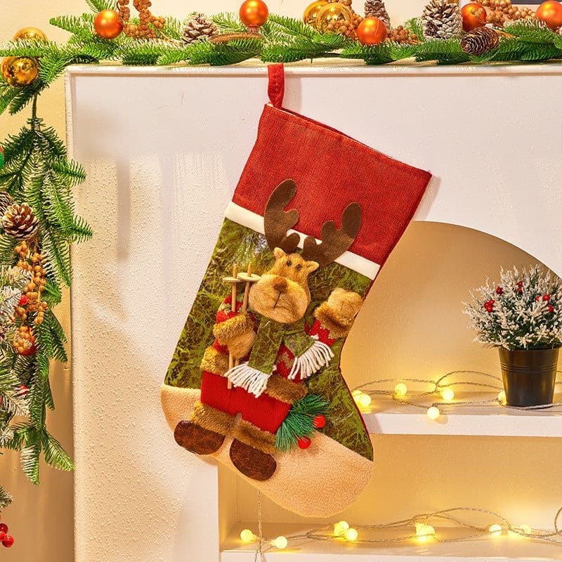 image-Christmas Decorations Large Cartoon Candy Bag