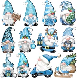 image-24 PCs Christmas Wooden Hanging Ornaments