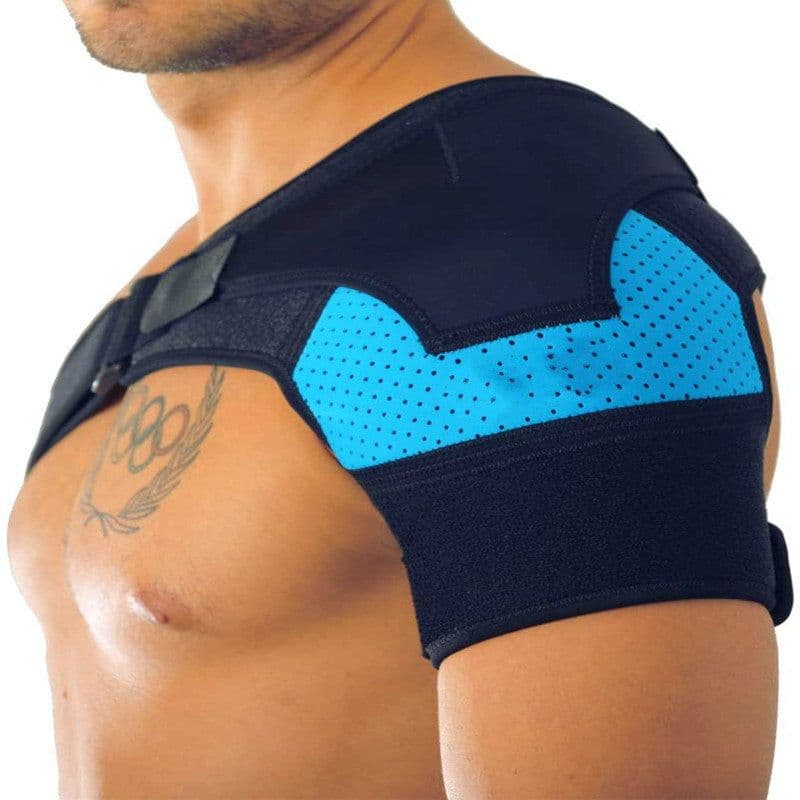 image-Breathable and ice pack sports shoulder pads