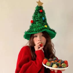 image-Christmas Tree Hat Party Dress Up Headdress For Taking Photos