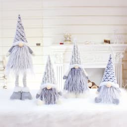 image-Christmas New Products Telescopic Pole Faceless Doll Window Christmas Decoration Supplies