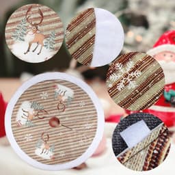 image-Christmas Tree Bottom Decoration Tree Skirt 98cm Flannel Old Man Tree