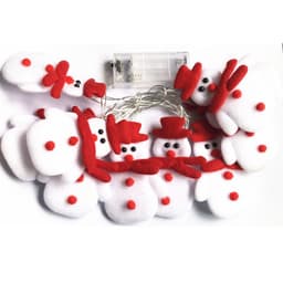 image-Christmas Plush Snowman Light String Christmas Tree Pendant LED Holiday Party Decoration Lantern