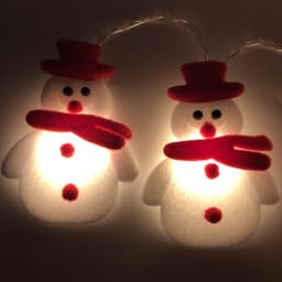 image-Christmas Plush Snowman Light String Christmas Tree Pendant LED Holiday Party Decoration Lantern