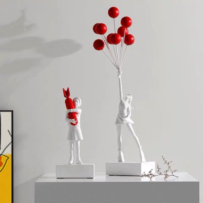image-Bubble Girl Character Sculpture Decoration Decoration
