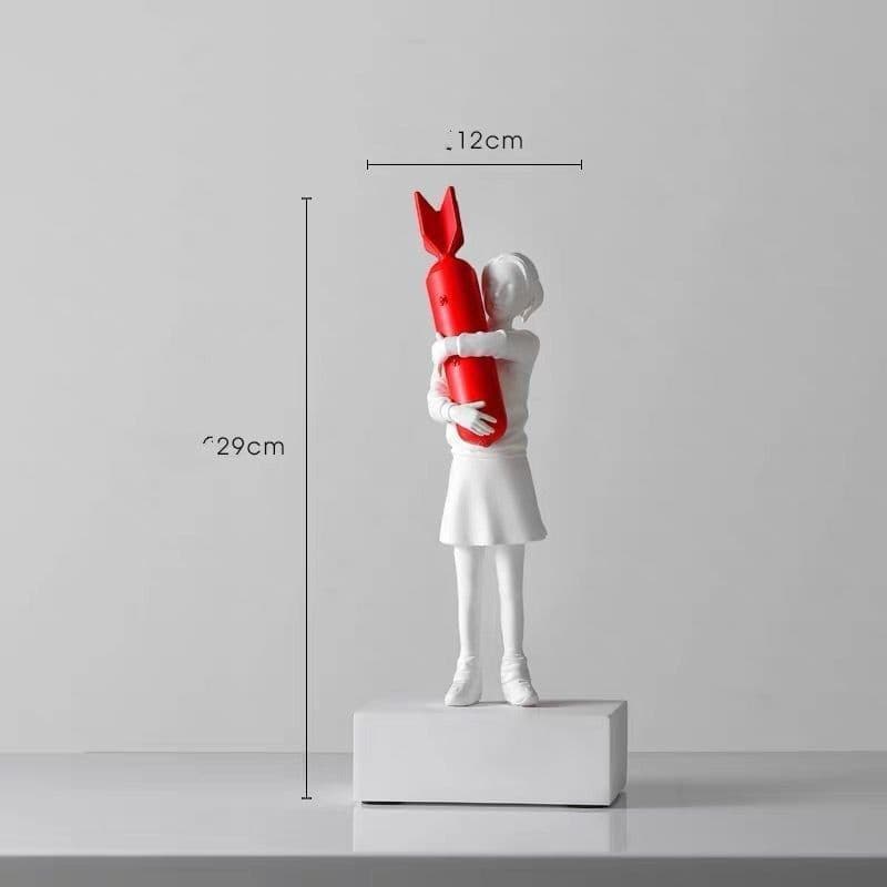 image-Bubble Girl Character Sculpture Decoration Decoration