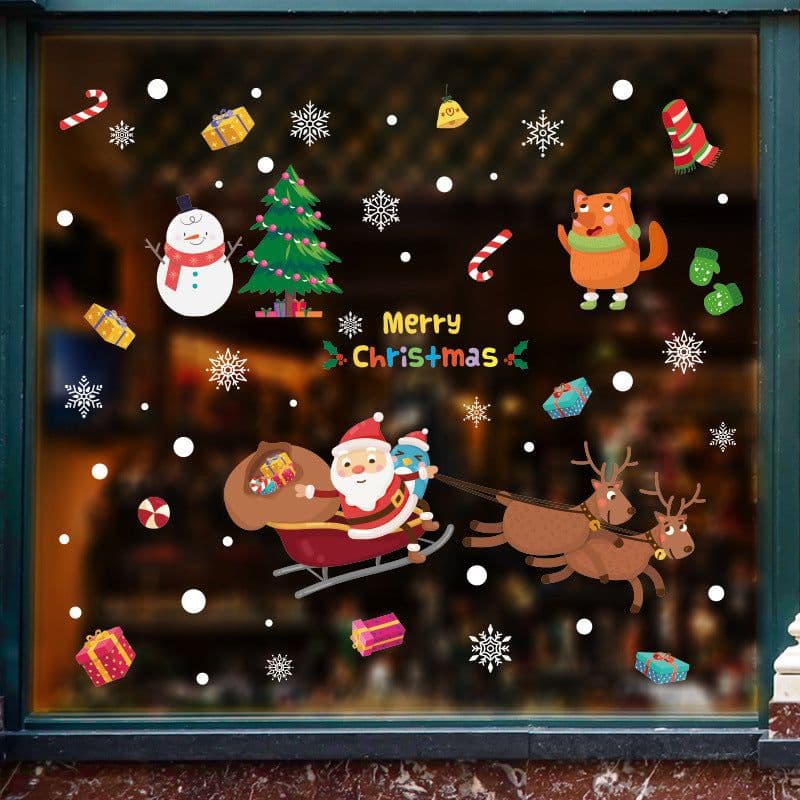 image-Christmas glass stickers