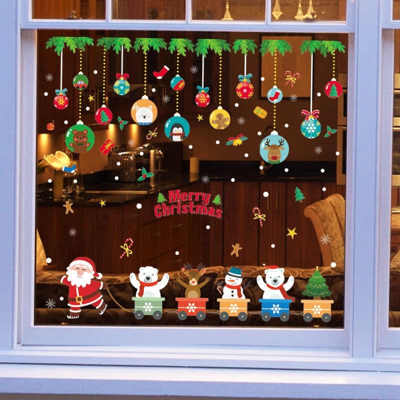 image-Christmas glass stickers