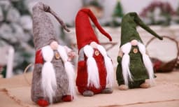 image-Christmas decorations, European style, no face doll, small forest beard, old man decoration