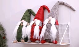 image-Christmas decorations, European style, no face doll, small forest beard, old man decoration
