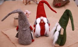 image-Christmas decorations, European style, no face doll, small forest beard, old man decoration