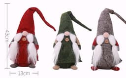image-Christmas decorations, European style, no face doll, small forest beard, old man decoration