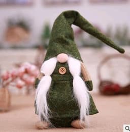 image-Christmas decorations, European style, no face doll, small forest beard, old man decoration