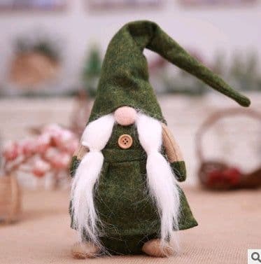 image-Christmas decorations, European style, no face doll, small forest beard, old man decoration