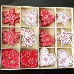 image-DIY Ornaments Wooden Christmas Gift Pendants