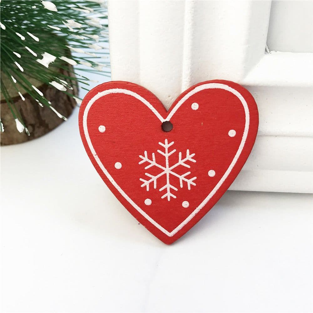 image-DIY Ornaments Wooden Christmas Gift Pendants