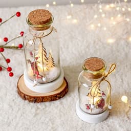 image-Christmas Day atmosphere snow bottle wish bottle