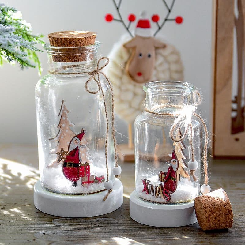 image-Christmas Day atmosphere snow bottle wish bottle
