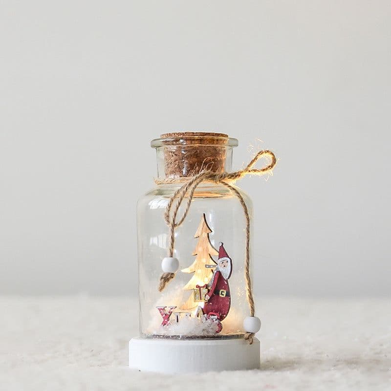 image-Christmas Day atmosphere snow bottle wish bottle