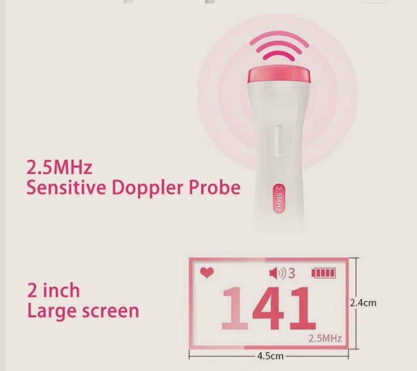 image-Fetal Heart Rate Monitor Home Pregnancy Baby Fetal Sound Heart Rate Detector