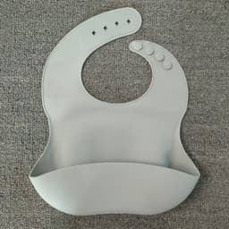 image-Soft Waterproof Silicone Baby Bib with Food Catcher, Baby Silicone Bib