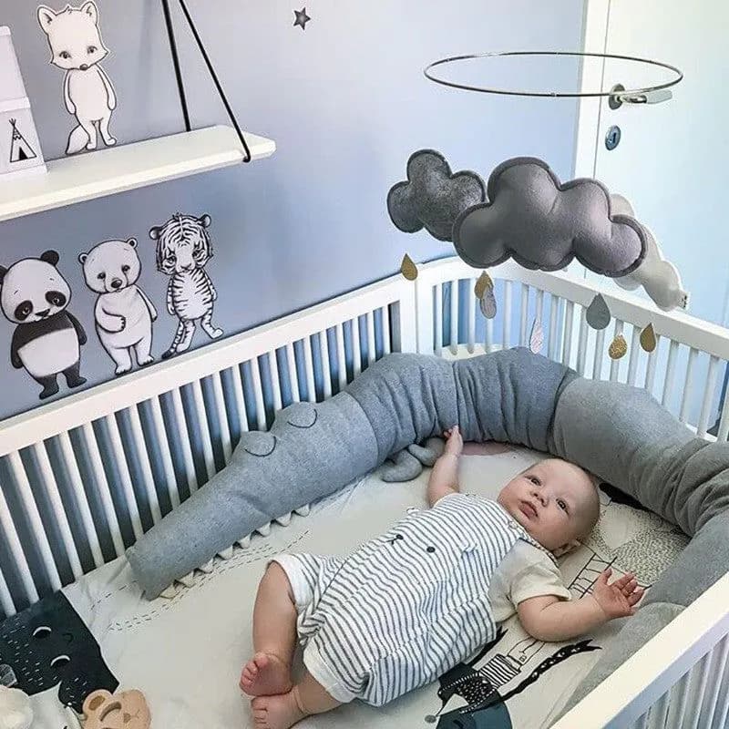 image-Baby Bedding Cartoon Baby Crib Bumper Pillow Infant Cradle Kids Bed Fence Baby Decoration Room Accessories