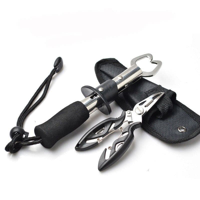 image-Fishing Gear Fish Lip Stainless Steel Scissors Scissors Fishing Grip Set Pliers Accessory Tool