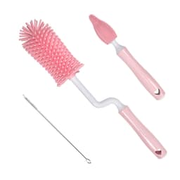 image-Baby Silicone Baby Bottle Brush Straw Scrubbing Baby Bottle Brush Cleaning