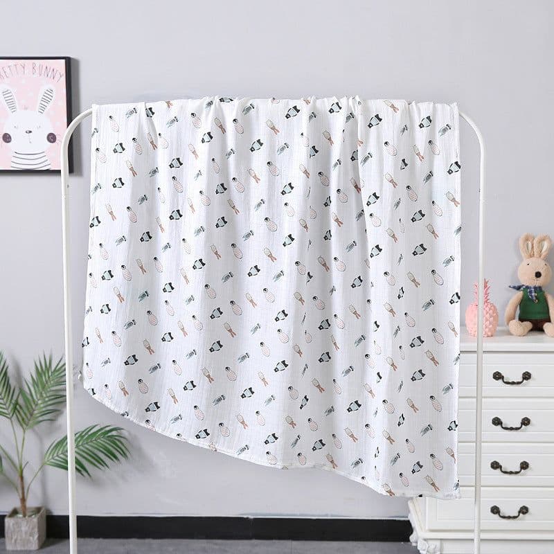 image-Double Layer Gauze Bath Towel 110 * 120 Baby Towel
